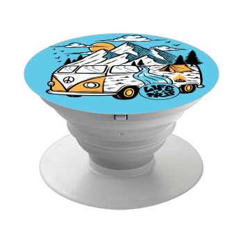 Life is a trip, Phone Holders Stand  White Hand-held Mobile Phone Holder