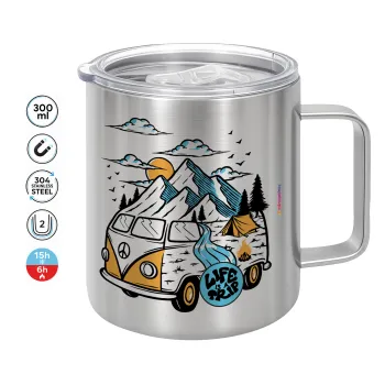 Life is a trip, Mug Stainless steel double wall 300ml