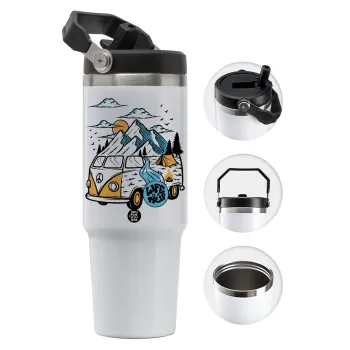 Life is a trip, Θερμός Ανοξείδωτο 30oz με χερούλι