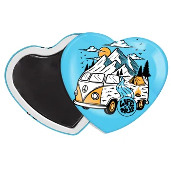 Life is a trip, Μαγνητάκι καρδιά (57x52mm)