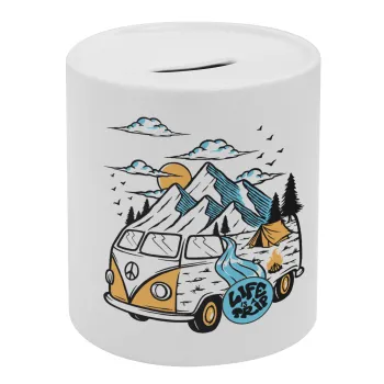 Life is a trip, Κουμπαράς πορσελάνης με τάπα