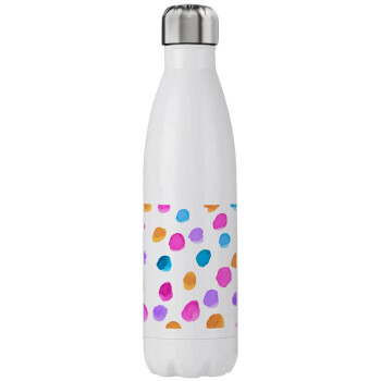Watercolor dots, Stainless steel, double-walled, 750ml