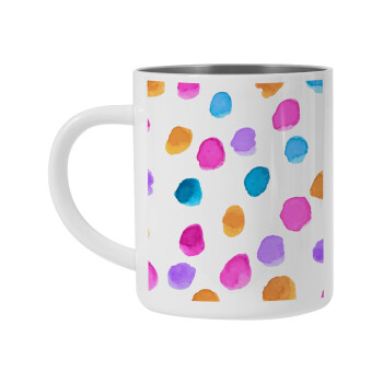Watercolor dots, Mug Stainless steel double wall 300ml