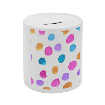 Watercolor dots, Κουμπαράς πορσελάνης με τάπα