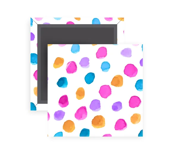 Watercolor dots — Τετράγωνο (5x5cm)