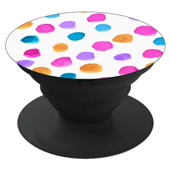 Watercolor dots, Phone Holders Stand  Μαύρο Βάση Στήριξης Κινητού στο Χέρι
