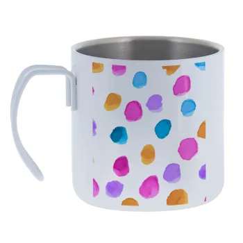 Watercolor dots — Κούπα Ανοξείδωτη διπλού τοιχώματος 400ml