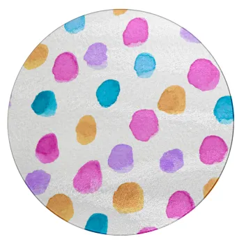 Watercolor dots, Επιφάνεια κοπής γυάλινη στρογγυλή (30cm)