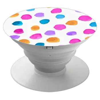 Watercolor dots, Phone Holders Stand  Λευκό Βάση Στήριξης Κινητού στο Χέρι