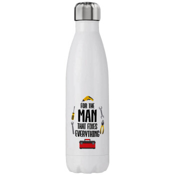 For the man that fixes everything!, Stainless steel, double-walled, 750ml