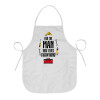 For the man that fixes everything!, Chef Apron Short Full Length Adult (63x75cm)