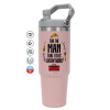 Pink color, 890ml (30oz) stainless Steel Tumbler with Handle
