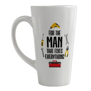 For the man that fixes everything!, Κούπα κωνική Latte Μεγάλη, κεραμική, 450ml