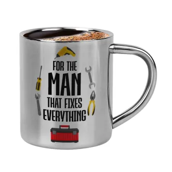For the man that fixes everything!, Double-wall metal cup for espresso (220ml)