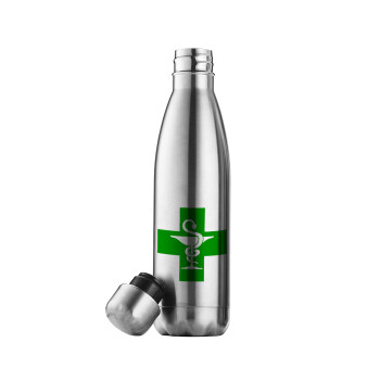 Φαρμακείο, Inox (Stainless steel) double-walled metal mug, 500ml