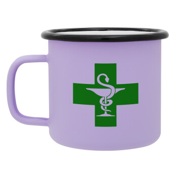 Φαρμακείο, Κούπα Μεταλλική εμαγιέ ΜΑΤ Light Pastel Purple 360ml