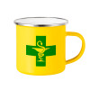 Yellow Enamel Metallic Cup 360ml