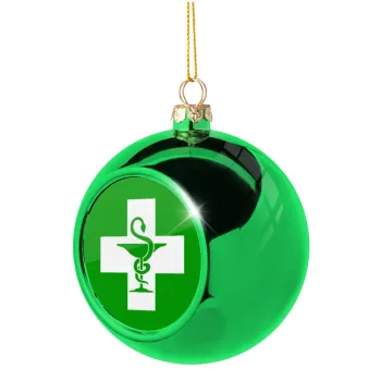 Φαρμακείο, Green Christmas tree ornament ball 8cm