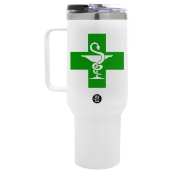 Φαρμακείο, Mega Tumbler με καπάκι, διπλού τοιχώματος (θερμό) 1,2L