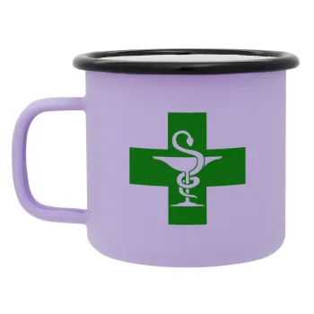 Φαρμακείο, Κούπα Μεταλλική εμαγιέ ΜΑΤ Light Pastel Purple 360ml