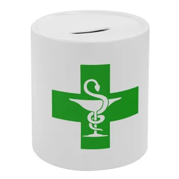 Φαρμακείο, Κουμπαράς πορσελάνης με τάπα