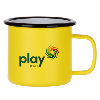 Play by ΟΠΑΠ, Metallic enamel MATT Yellow cup 360ml