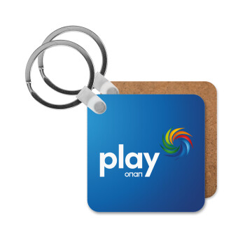 Play by ΟΠΑΠ, Μπρελόκ Ξύλινο τετράγωνο MDF