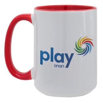 Play by ΟΠΑΠ, Κούπα Mega 15oz, κεραμική Κόκκινη, 450ml