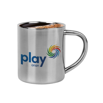 Play by ΟΠΑΠ, Double-wall metal cup for espresso (220ml)