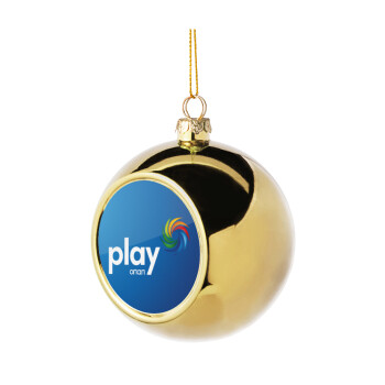 Play by ΟΠΑΠ, Χριστουγεννιάτικη μπάλα δένδρου Χρυσή 8cm