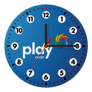 Play by ΟΠΑΠ, Ρολόι τοίχου ξύλινο (20cm)