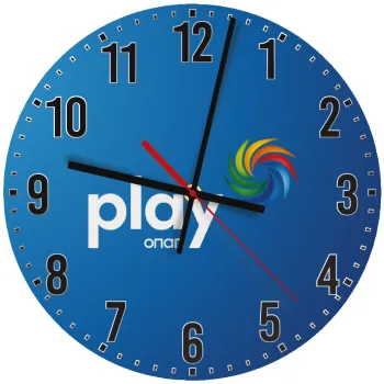 Play by ΟΠΑΠ, Ρολόι τοίχου ξύλινο (30cm)