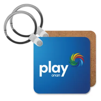 Play by ΟΠΑΠ, Μπρελόκ Ξύλινο τετράγωνο MDF