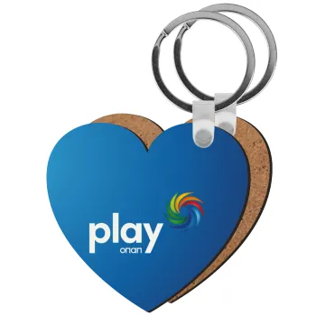 Play by ΟΠΑΠ, Μπρελόκ Ξύλινο καρδιά MDF