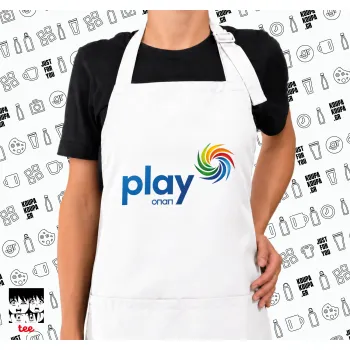 Play by ΟΠΑΠ, Ποδιά μακριά Σεφ ολόσωμη με τσέπες white (ΕΝΗΛΙΚΩΝ)