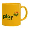 Ceramic coffee mug yellow, 330ml