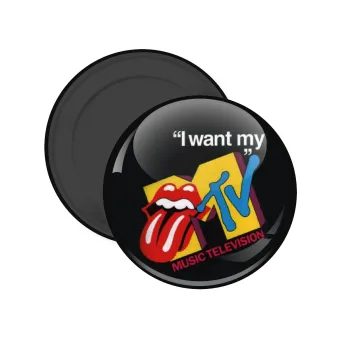 I want my MTV, Μαγνητάκι ψυγείου στρογγυλό διάστασης 5cm
