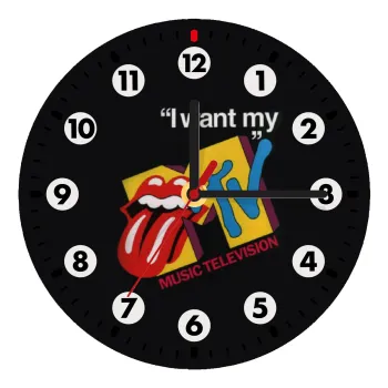 I want my MTV, Ρολόι τοίχου ξύλινο (20cm)