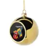 Golden Christmas tree ball ornament 8cm