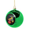 Green Christmas tree ornament ball 8cm