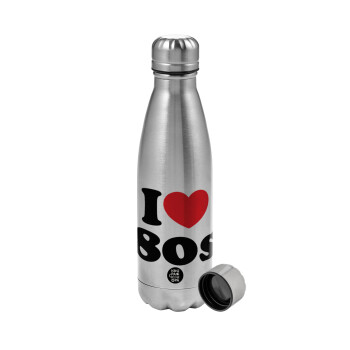 I Love 80s, Metallic water bottle, stainless steel, 750ml