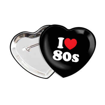 I Love 80s, Κονκάρδα παραμάνα καρδιά (57x52mm)