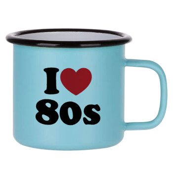 I Love 80s, Κούπα Μεταλλική εμαγιέ ΜΑΤ σιέλ 360ml