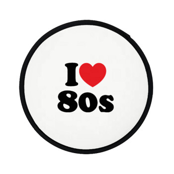 I Love 80s, Βεντάλια υφασμάτινη αναδιπλούμενη με θήκη (20cm)