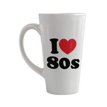 I Love 80s, Κούπα κωνική Latte Μεγάλη, κεραμική, 450ml