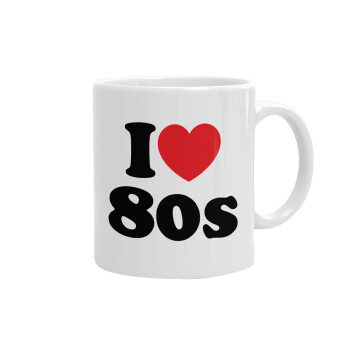I Love 80s, Ceramic coffee mug, 330ml