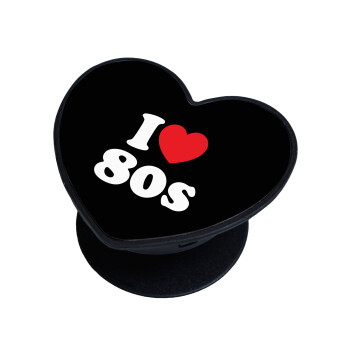I Love 80s, Phone Holders Stand  καρδιά Μαύρο Βάση Στήριξης Κινητού στο Χέρι