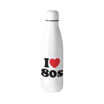 I Love 80s, Μεταλλικό παγούρι θερμός (Stainless steel), 500ml