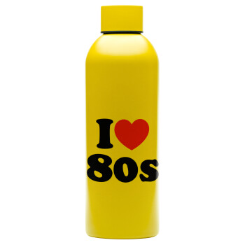 I Love 80s, Μεταλλικό παγούρι νερού, 304 Stainless Steel 800ml