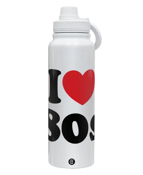 I Love 80s — Θερμός 1L Ανοξείδωτο με Βάση Κινητού & Διπλά Τοιχώματα